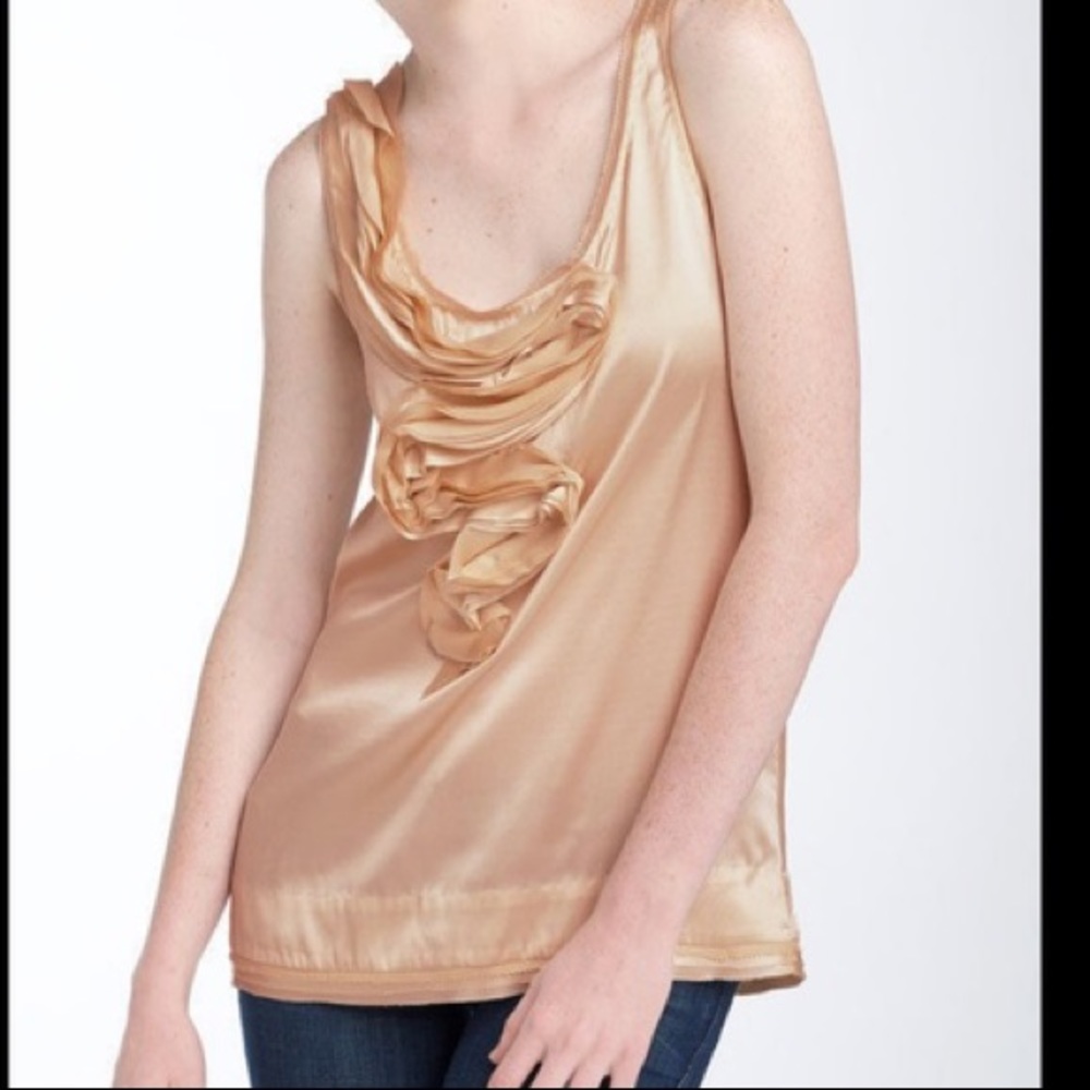 DVF Silk imara top Champagne Diane von Furstenberg